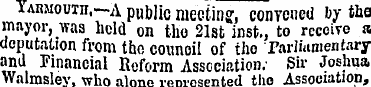 Iarmoutii .—a public meeting, convened b...