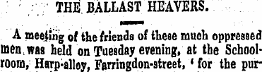 , .' / • ; THE BALLAST HEAVERS. A meetin...