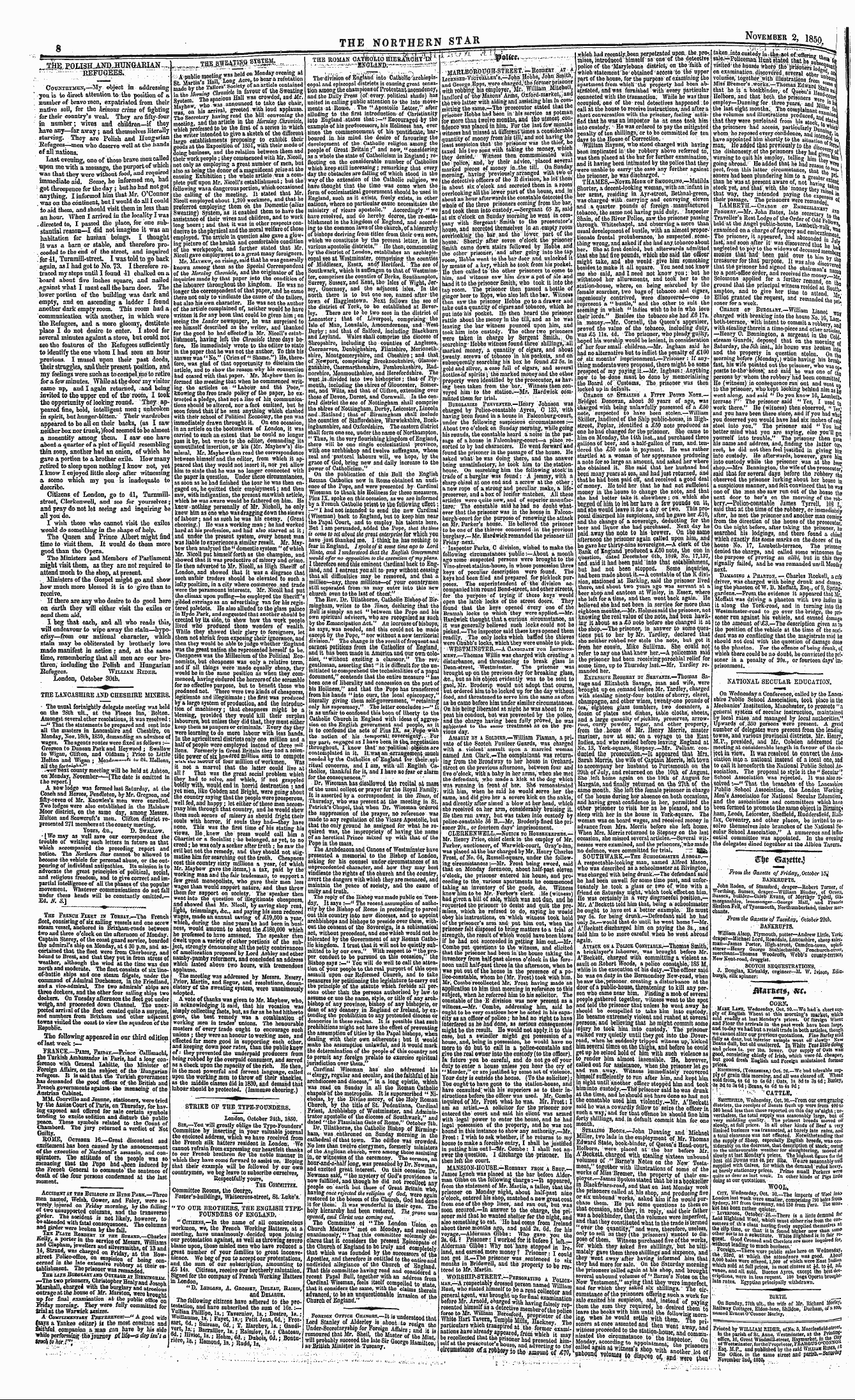 Northern Star (1837-1852): jS F Y, 2nd edition - - V., ,. ,, * 'I .&Gt;T. -J ;