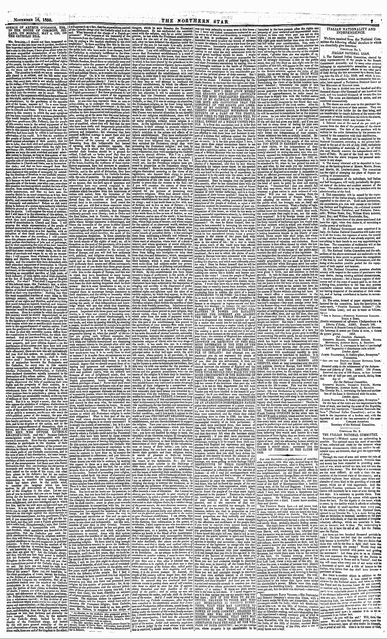 Northern Star (1837-1852): jS F Y, 2nd edition - H Jnfovembeb Is, 1850. ¦ L- ¦ - ¦¦¦[' > ...