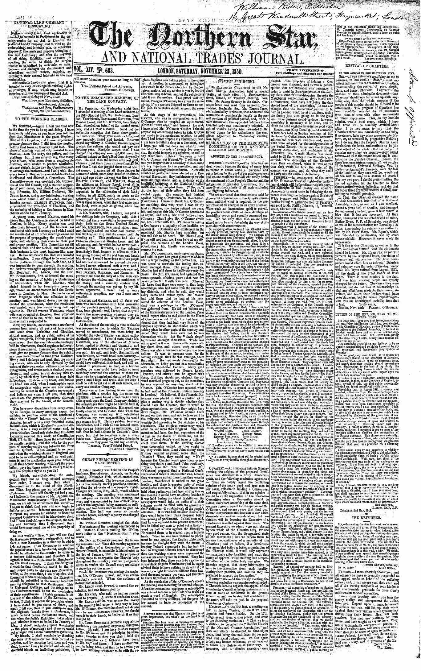 Northern Star (1837-1852): jS F Y, 2nd edition - $$&Tt$T Ettt$Mflow