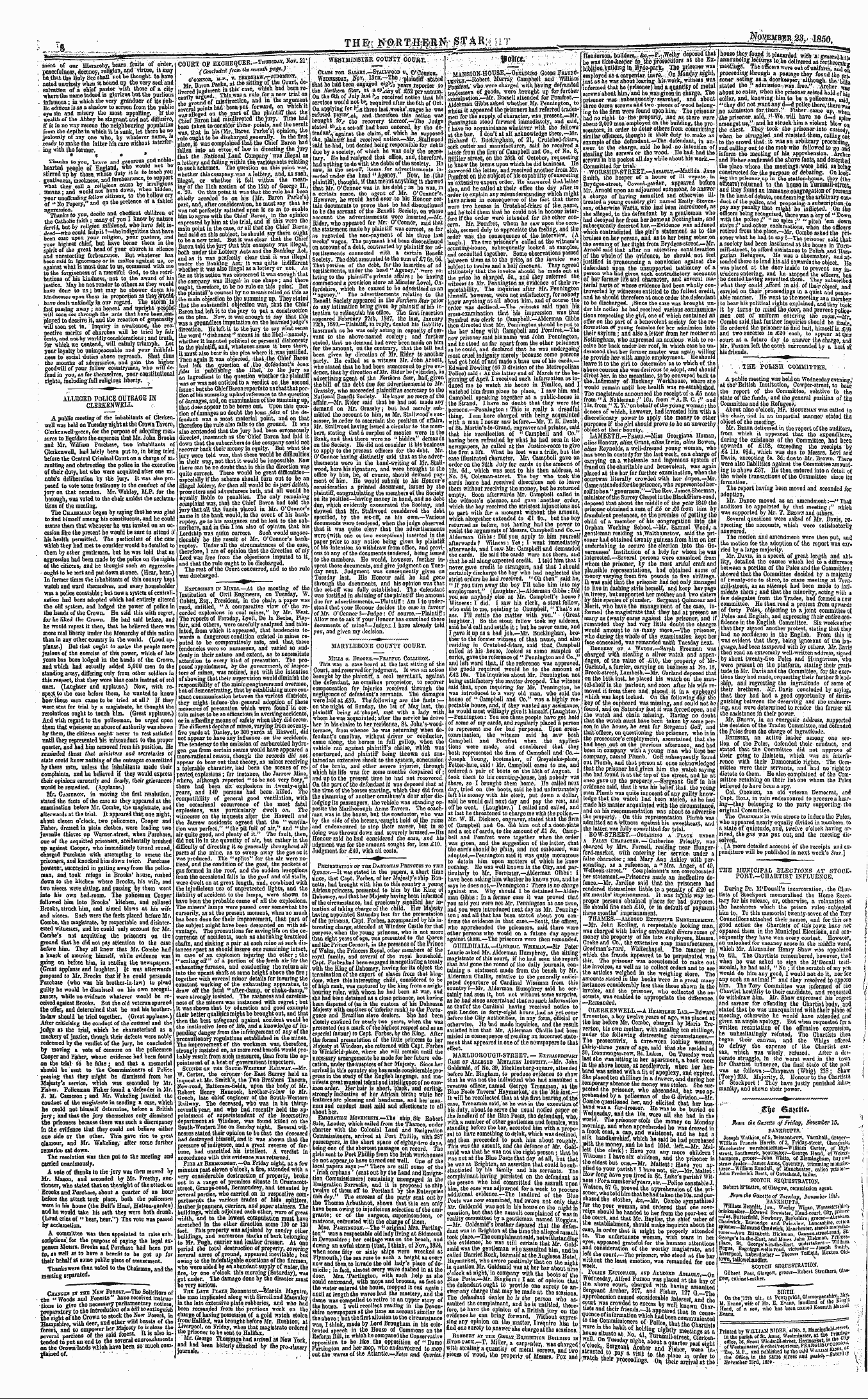 Northern Star (1837-1852): jS F Y, 2nd edition - Ww