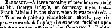 Barnslev.—A large meeting of members was...