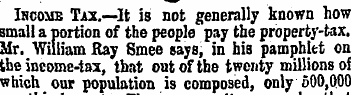 Ihcome Tax.—It is not generally known ho...