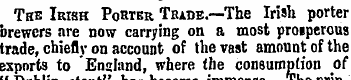 The Irish Pouter Trade.—The Irish porter...
