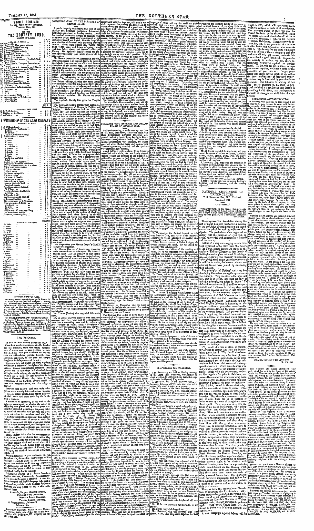 Northern Star (1837-1852): jS F Y, 2nd edition - \ Wimg-Opof The Ia5b Company Bicuyw Bz W...