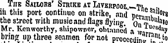 The Sailors' Strike at Liverpool — ti, ....