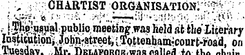 : • ' , ; ; CHARTIST ORGANISATION:';^ ;;...