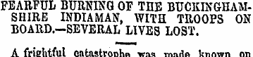 FEARFUL BURNING OF THE BUCKINGHAMSHIRE I...