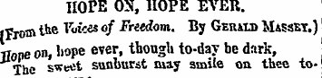 HOPE ON, HOPE EVER, f from the Voices «/...