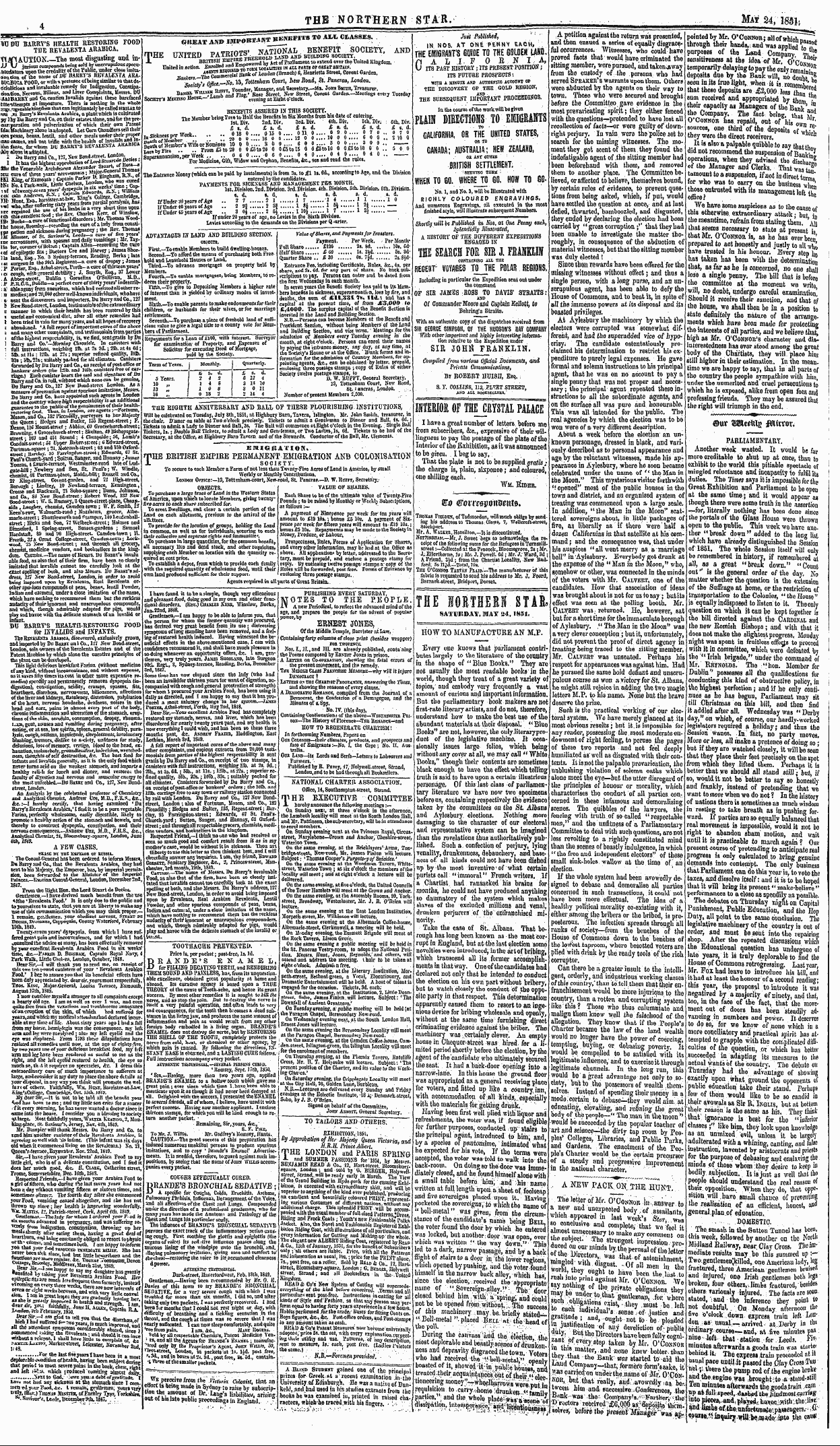 Northern Star (1837-1852): jS F Y, 2nd edition: 4