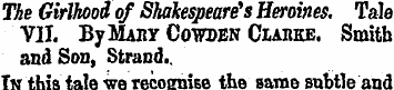 The Girlhood of Shakespeare's Heroines. ...