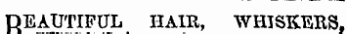 DEAUTIFUL HAIR, WHISKERS ,