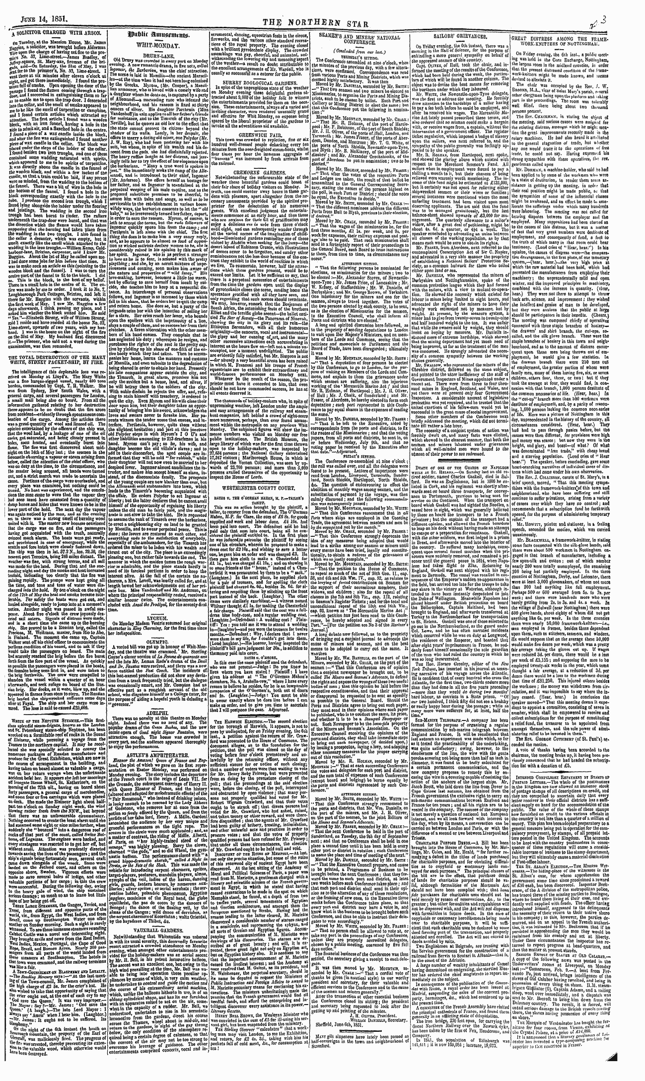 Northern Star (1837-1852): jS F Y, 2nd edition - Wublit &Mu&Lt;5emiitt0.