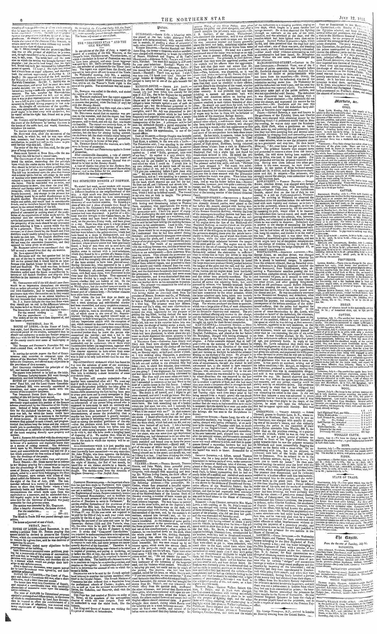 Northern Star (1837-1852): jS F Y, 2nd edition - Printed B Y William Kidei!. Of Xo». ^-^I^Li