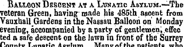 Balloon Descent at a Lunatic Abyi/dm.—Th...