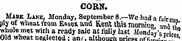 CORN. Mark Lane, Monday, Septembers.—We ...