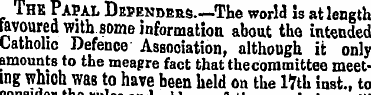 Thk Papal Defenders. —The world Is at le...
