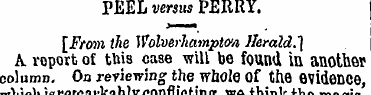 PEEL verm PERRY. [From the Wolverhampton...