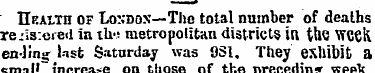 Health of London—Tiie total number of de...