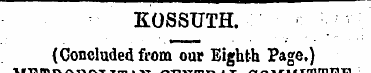 KOSSUTH. (Concluded from our Eighth Page...