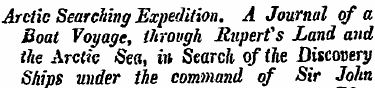 Arctic Searching Expedition. A Journal o...