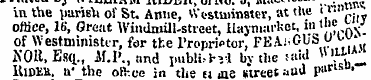 in tbe parish of St. Anne, Westminster, ...