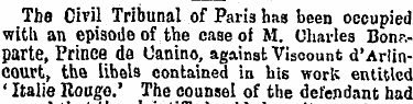 The Civil Tribunal of Paris has been occ...