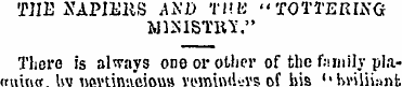 THE NAPIERS AUD Tilt; "TOTTERING MIXISTi...