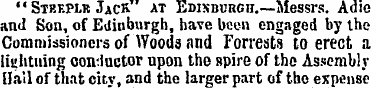 " Stbeplr Jack at Edinburgh.—Messrs. Adi...