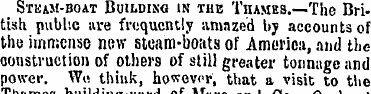 Stkam-boat Building in the Thames.—The B...