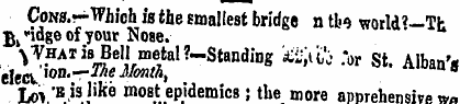 Cons. ~- Which is the smallest bridge n ...