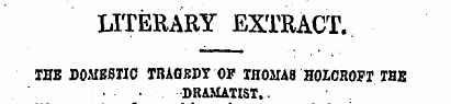 LITERARY EXTRACT. THB DOMESTIC TRAGEDY O...