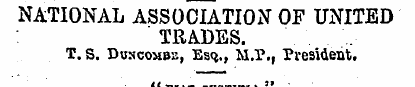 NATIONAL ASSOCIATION OP UNITED TRADES. T...