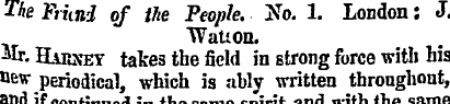 The Frhni of tlie People. No. 1. London:...