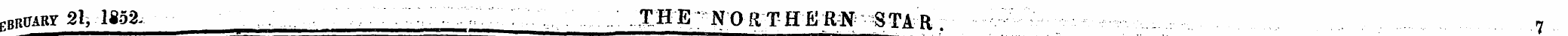 cBR rjARY 21; 1852. ; THE NO-RTHERjfr ST...