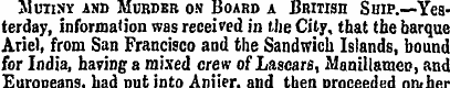 Mutiny and Murder on Board a British Shi...