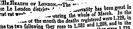 IHeHeaith of London. —The «•- ' ~ , . . ...