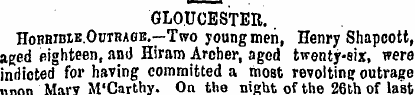 GLOUCESTER, Hobhime.Outbaoe.—Two youngme...