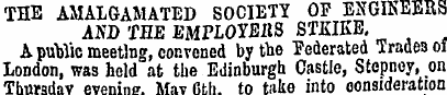 THE AMALGAMATED SOCIETY OF ENGINEERS AND...