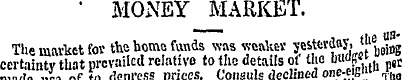 ' MONEY MARKET. """""" 1 the tfUThe mark...