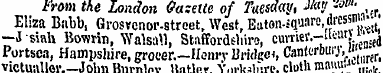 From the London Gazette of Tuesday, i!a<...