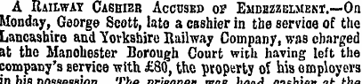 A Railway Cashier Accused of Embezzediek...