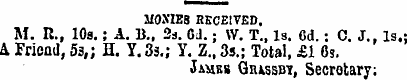 SKME8 EECEiVEO. M. R., 10s.; A. B„ 2s. C...