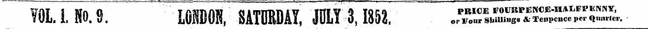 YOLL No.8. LOSDOH, SATURDAY, JULY 3,1852...