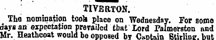 TIVERTON. The nomination took place on W...