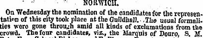 - •• NORWICH. On Wednesday the nominatio...