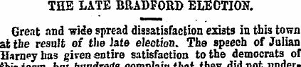 THE LATE BRADFORD ELECTION. Great and wi...