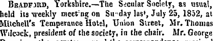 Bradf3RD, "iorksbire.—The Secular Societ...