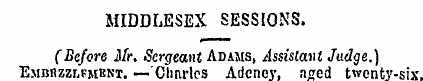 MIDDLESEX SESSIONS. (Before Mr. Sergeant...